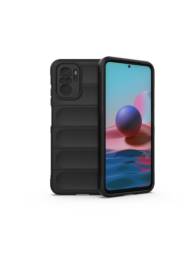 Xiaomi Poco M5s Redmi Note10 4g Redmi Note 10S 4g Case Cover with Lens Protector Back Accessories Lightweight Anti-Scratch Shockproof Back Cover Black