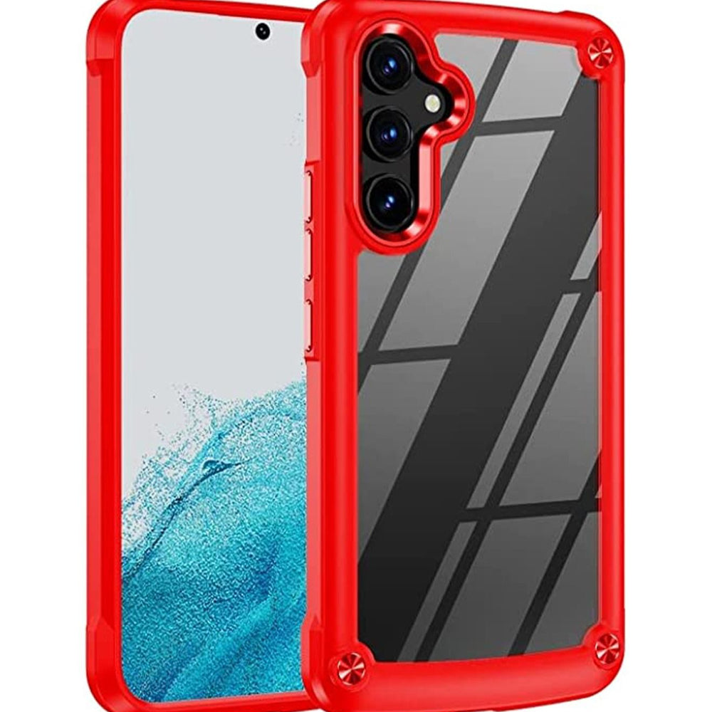 Samsung Galaxy A54 Case Cover Protector Protection with Anti-Drop Anti-Yellowing Anti-Scratch TPU + PC Lens Protection Phone Case