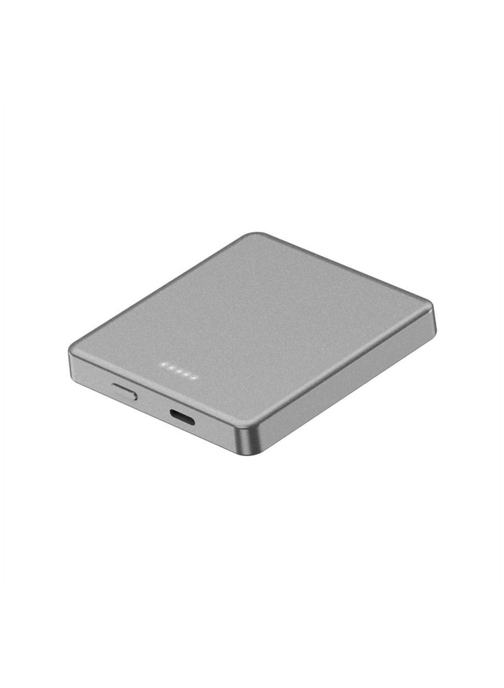 5000mAh Fast Magnetic  Portable Power Bank Charger for iPhone 12 and 13 series.  Grey