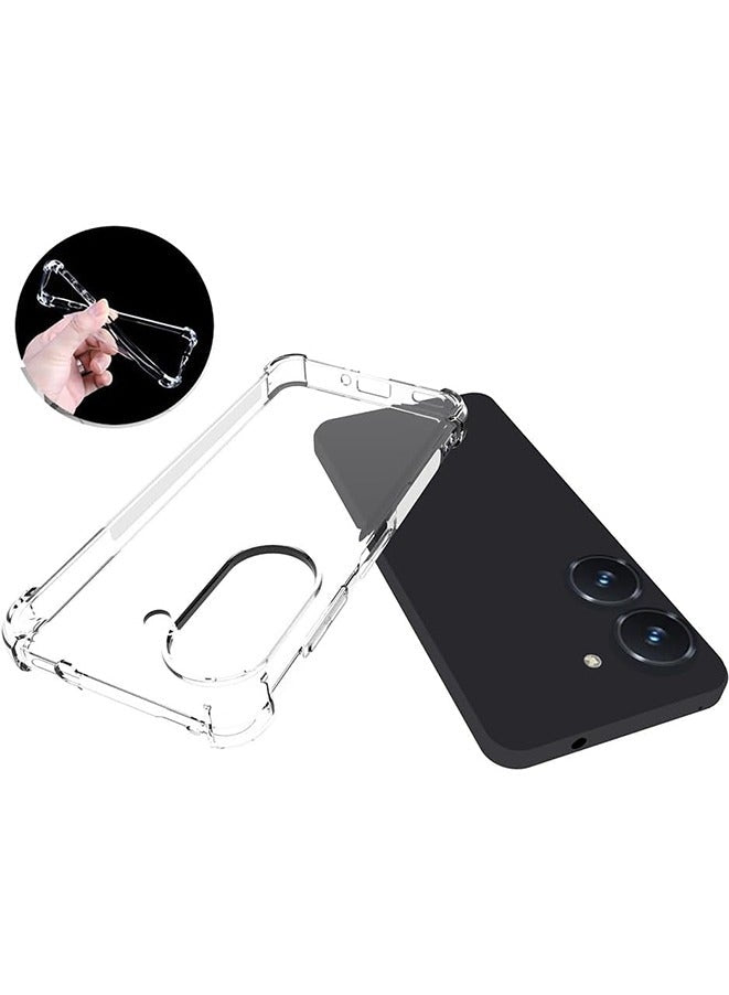 Asus Zenfone 10 Airbag Mobile Phone Case Transparent Anti-Drop Cover Tpu Protective Cover