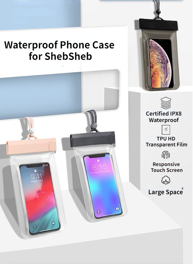 Waterproof Phone Case,waterproof Phone Pouch For Iphone 14 13 12 11 Pro Max Xs Plus Galaxy S22 S21 Ultra ,ipx8 Waterproof Cellphone Dry Bag For Vacation Travel Up To 7.2