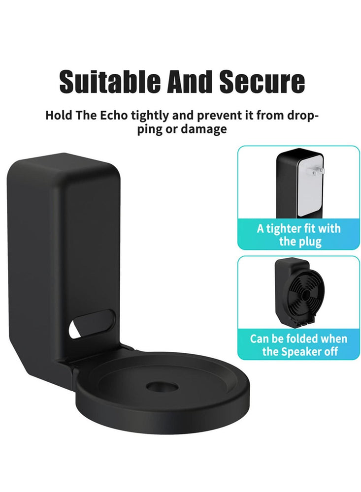 Outlet Wall Mount Holder Stand Hanger for Amazon Alexa Echo Dot 4 4th Gen Space Saving Accessories Without Messy