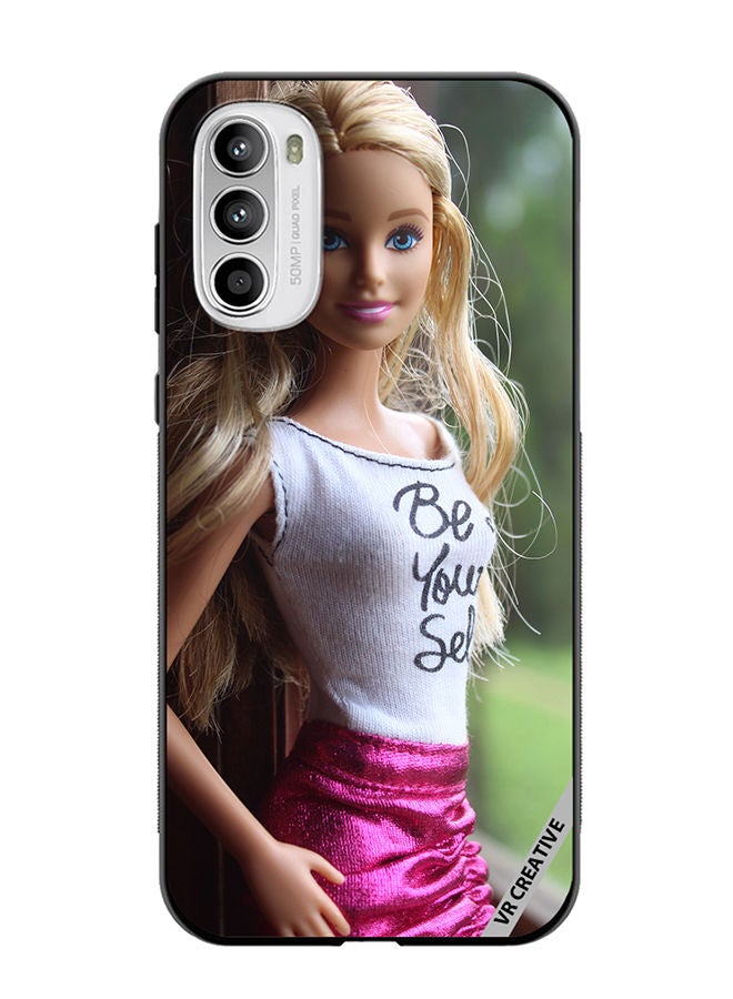 Protective Case Cover For Motorola Moto G82 Barbie Doll Design Multicolour