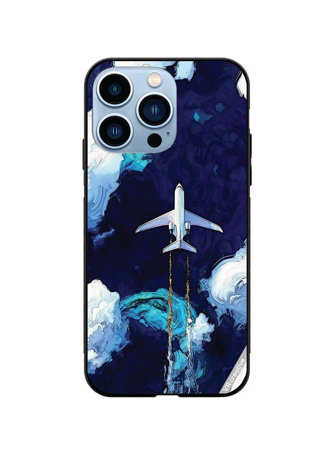 Protective Case Cover For Apple iPhone 14 Pro Aeroplane Design Multicolour