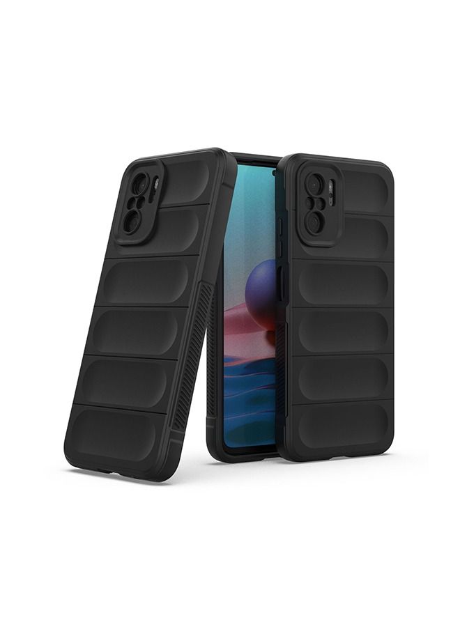 Xiaomi Poco M5s Redmi Note10 4g Redmi Note 10S 4g Case Cover with Lens Protector Back Accessories Lightweight Anti-Scratch Shockproof Back Cover Black