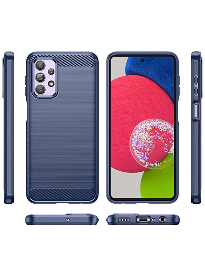 Samsung Galaxy A23 4G，5G Case Cover with Fashion Shock Absorption Flexible TPU Bumper Soft Rubber Protective Back Cove Cell Accessories Protection Blue