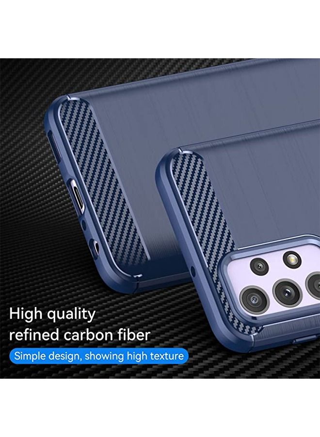 Samsung Galaxy A23 4G，5G Case Cover with Fashion Shock Absorption Flexible TPU Bumper Soft Rubber Protective Back Cove Cell Accessories Protection Blue