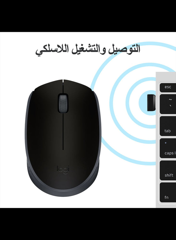 M171 Reliable Wireless Connectivity Mouse 2.4 GHz With USB Black