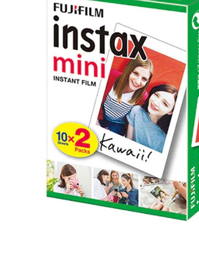 Instax Mini Instant Film Pack Of 2 x 10 Sheets White