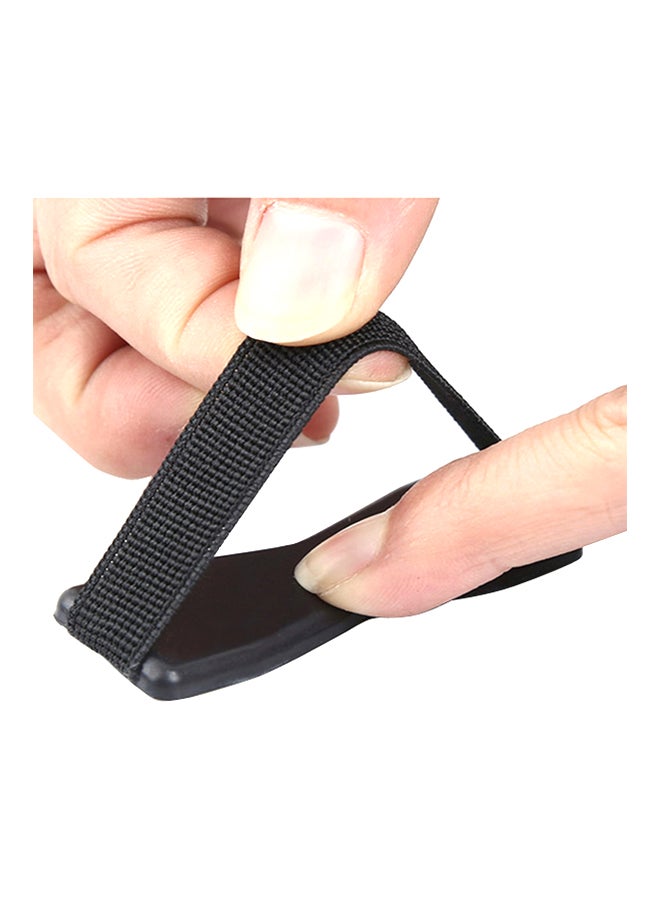 Handle Finger Grip Holder For Mobile Phones And Tablets Black