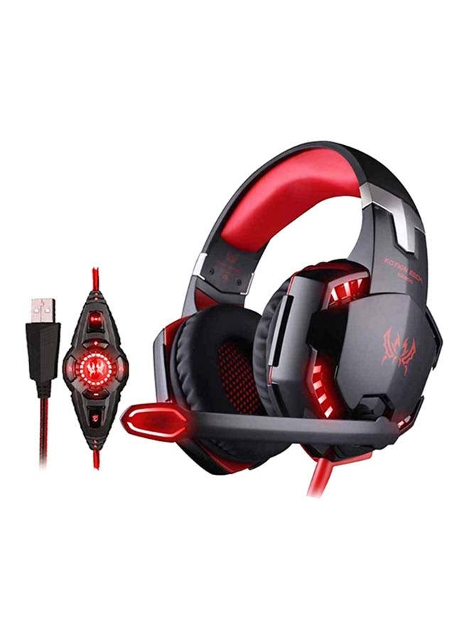 7.1 Surround USB Vibration Gaming Headset Headband Headphones With Mic