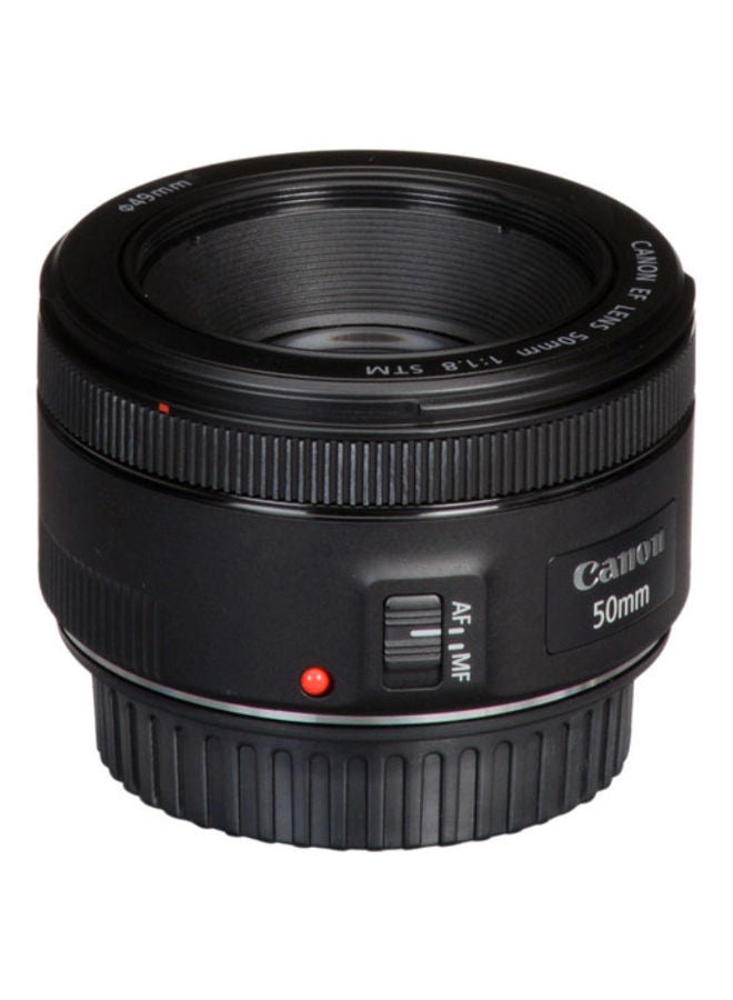 EF 50mm F/1.8 STM Lens For Canon DSLR Cameras 50mm Black