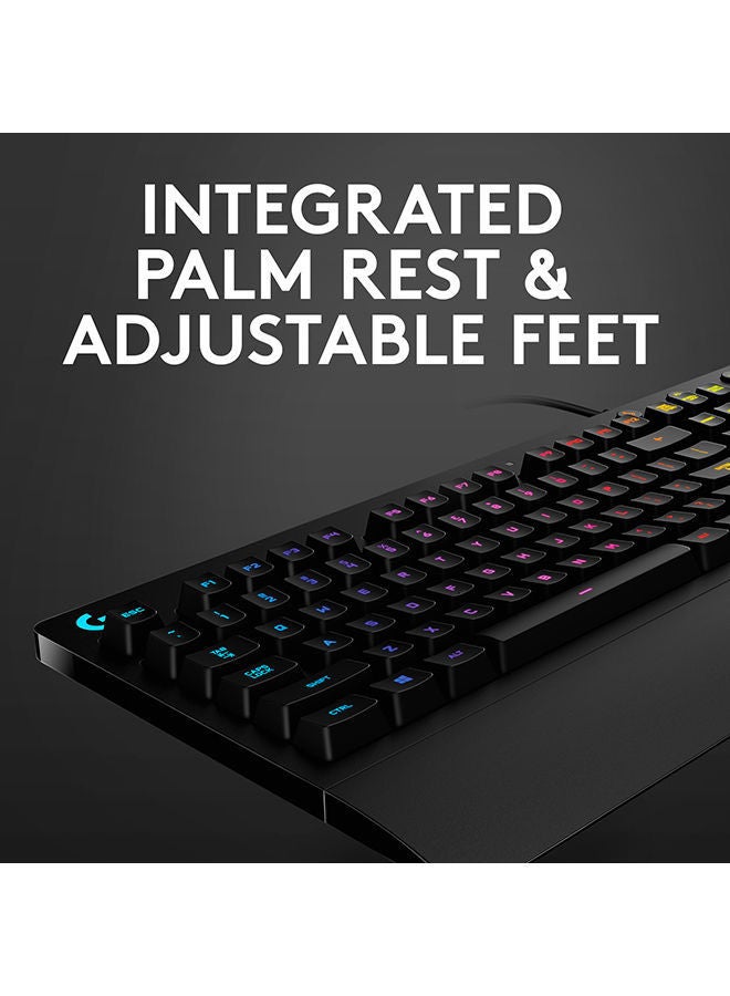 Logitech G213 Prodigy Gaming Keyboard, RGB Lightsync Backlit Keys, Spill-Resistant, Customizable Keys, Dedicated Multi-Media Keys