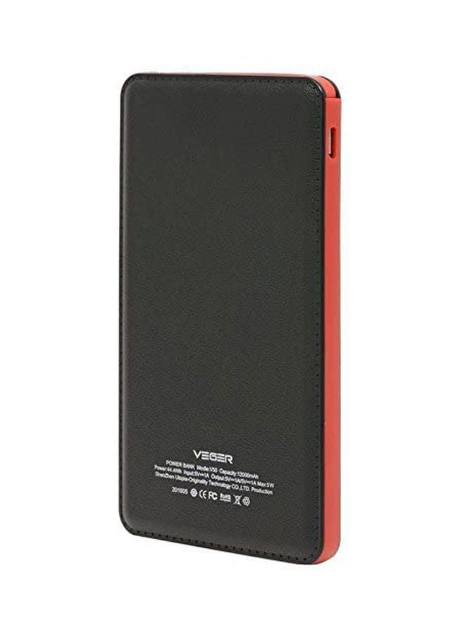 15000.0 mAh Portable Power Bank Black/Red