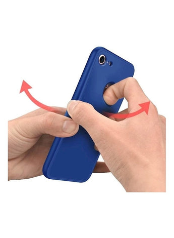 360 Full Protection Front & Back Matte Case Cover For Apple iPhone 6/6s Blue