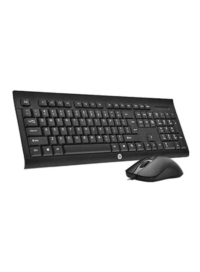 USB Wired Gaming Keyboard And Mouse Set Black