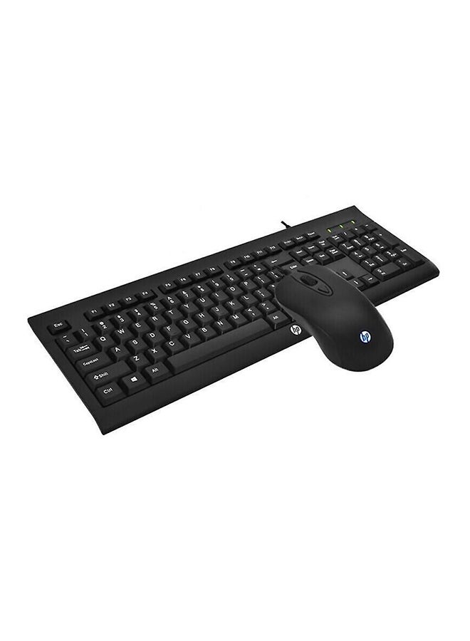 USB Wired Gaming Keyboard And Mouse Set Black