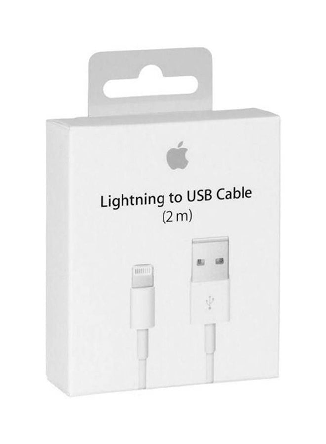 Lightning To USB Cable - 2 Meter White