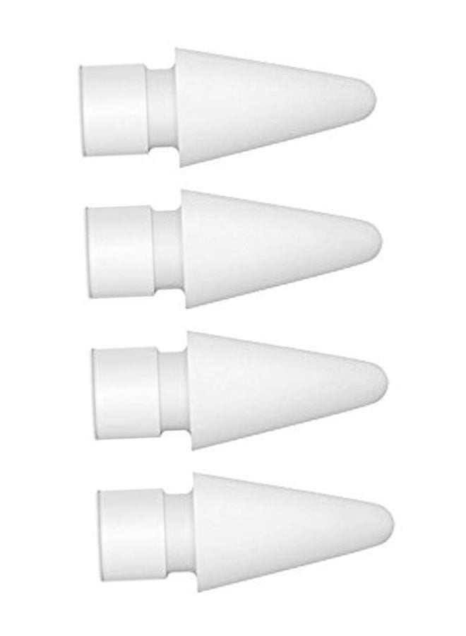 4-Piece Stylus Pencil Tips Set For Apple White