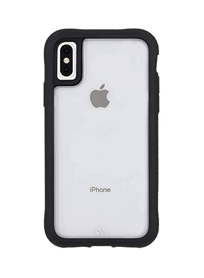 Protective Case Cover For Apple iPhone XS Max Black/Clear