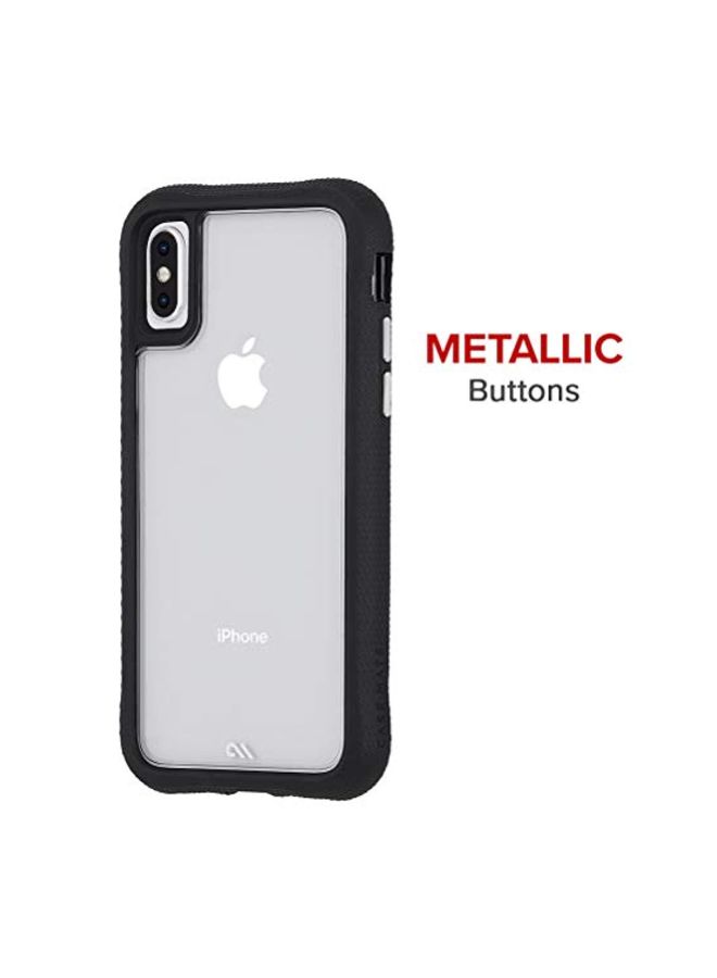 Protective Case Cover For Apple iPhone XS Max Black/Clear