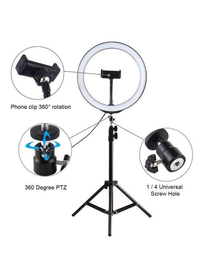 3000.0 mAh 10 Inch Ring Light Tripod Mount Live Broadcast Dual Phone Bracket Multicolour