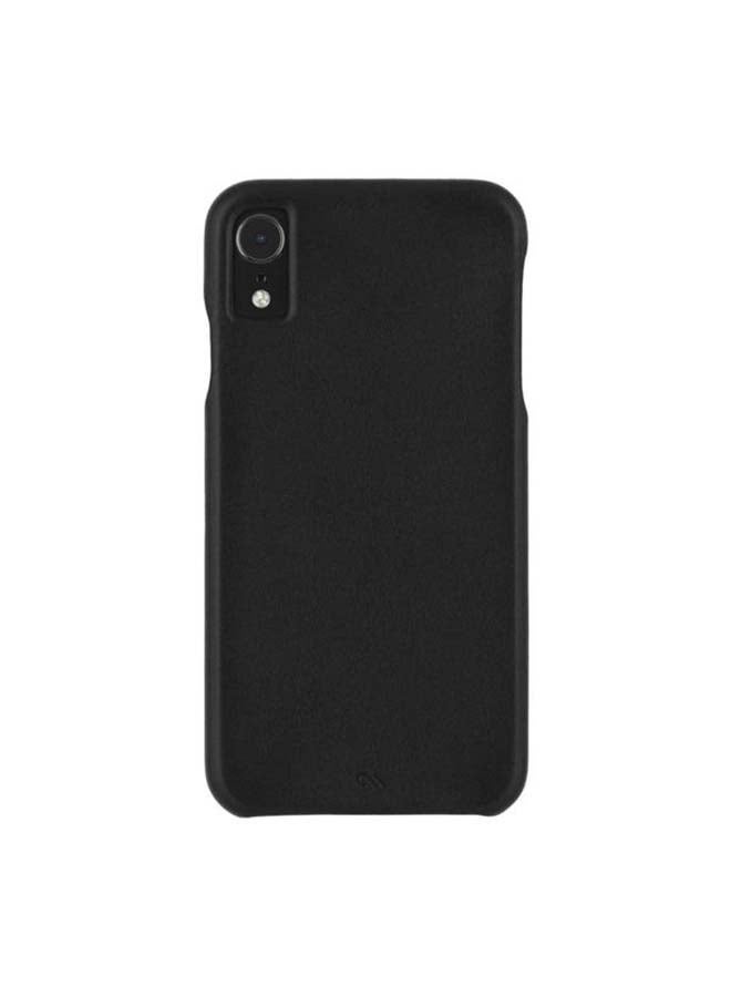 Barely There Genuine Leather For iPhone XR Black