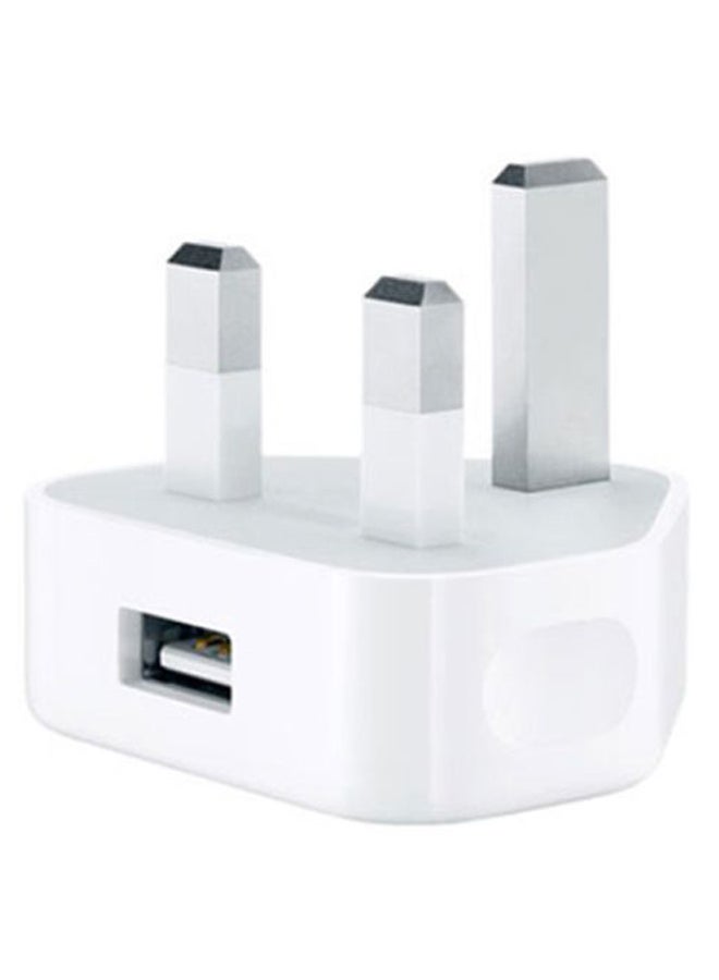 3-Pin USB Power Adapter For Apple iPhone White