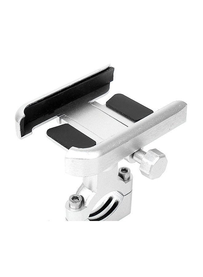 Anti-slip Motorcycle Phone Holder Silver/Black