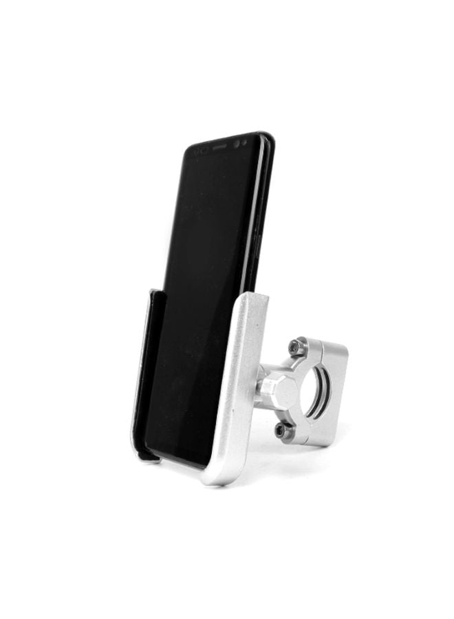 Anti-slip Motorcycle Phone Holder Silver/Black