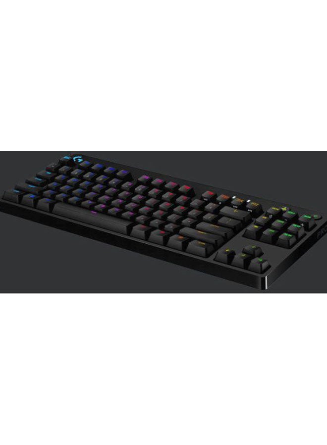 G PRO Mechanical Gaming Keyboard, GX Blue Clicky Key Switches, Lightsync RGB, Portable Tenkeyless Design For esport Gaming, Detachable Micro USB Cable