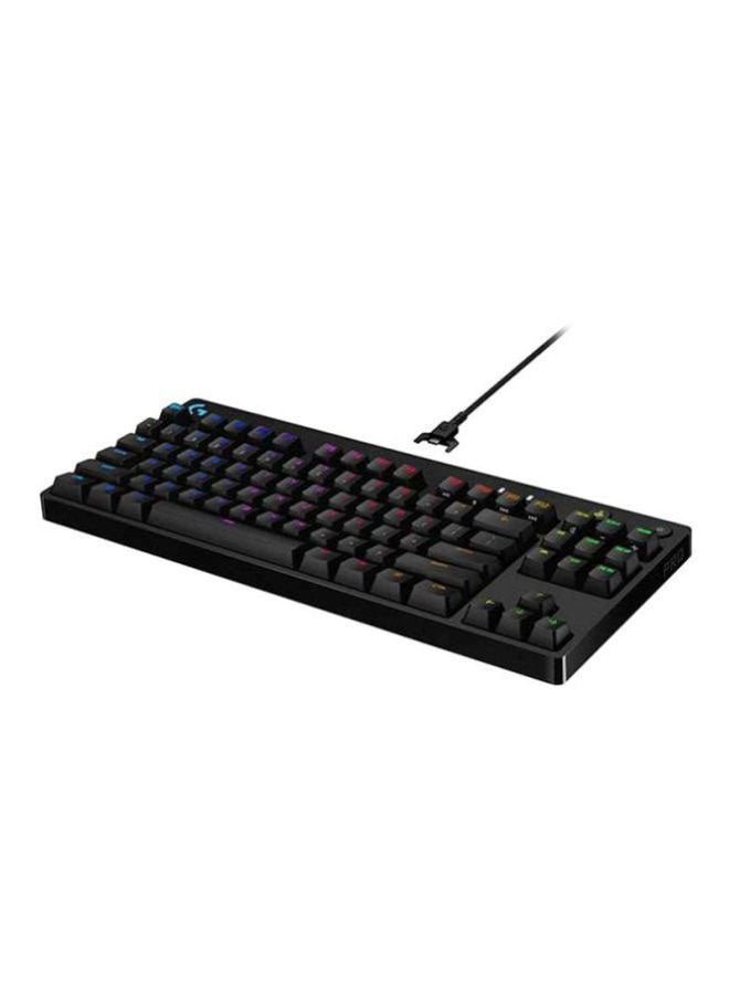 G PRO Mechanical Gaming Keyboard, GX Blue Clicky Key Switches, Lightsync RGB, Portable Tenkeyless Design For esport Gaming, Detachable Micro USB Cable