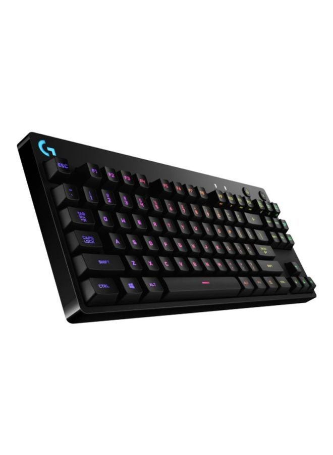 G PRO Mechanical Gaming Keyboard, GX Blue Clicky Key Switches, Lightsync RGB, Portable Tenkeyless Design For esport Gaming, Detachable Micro USB Cable