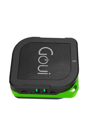 Buyuni 3-In-1 Power Bank 5200 mAh + Bluetooth Speaker + Wall Charger Black/Green