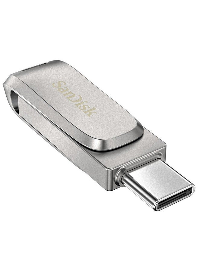 Ultra 256GB Dual Drive Luxe Type-C 150MB/s USB 3.1 Gen 1, Silver, SDDDC4-256G-G46, 256 GB