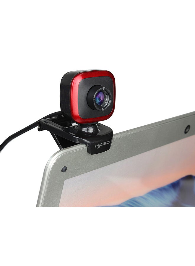 Portable USB Desktop Webcam Black/Red