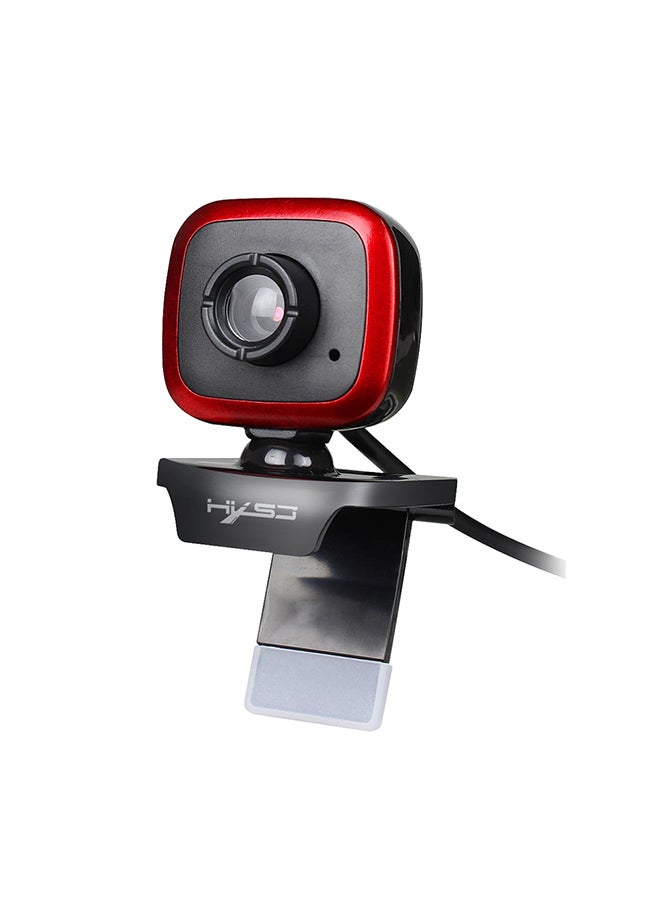 Portable USB Desktop Webcam Black/Red