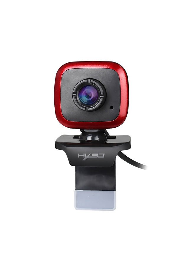 Portable USB Desktop Webcam Black/Red