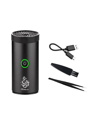 New Style USB Type-C Power Rechargeable Incense Burner Black 14x6x6cm