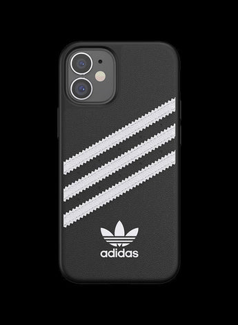 Logo Printed Protective Case Cover For iPhone 12 Mini Black/White