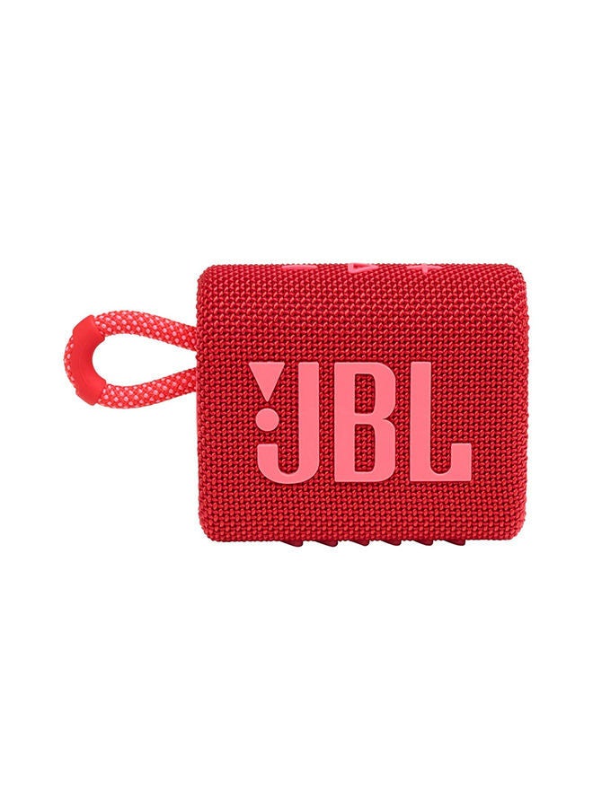 GO 3 Portable Bluetooth Speaker Red