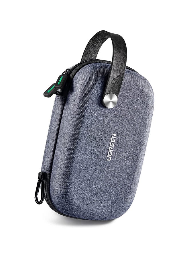 Electronics Bag, Tech Accessories Case, Organizer Case for Travel Electronics, Water-Resistant Shockproof Organizer Pouch Compatible with Charger, Charging Cables, Flash Drive, Headphones, Etc grey