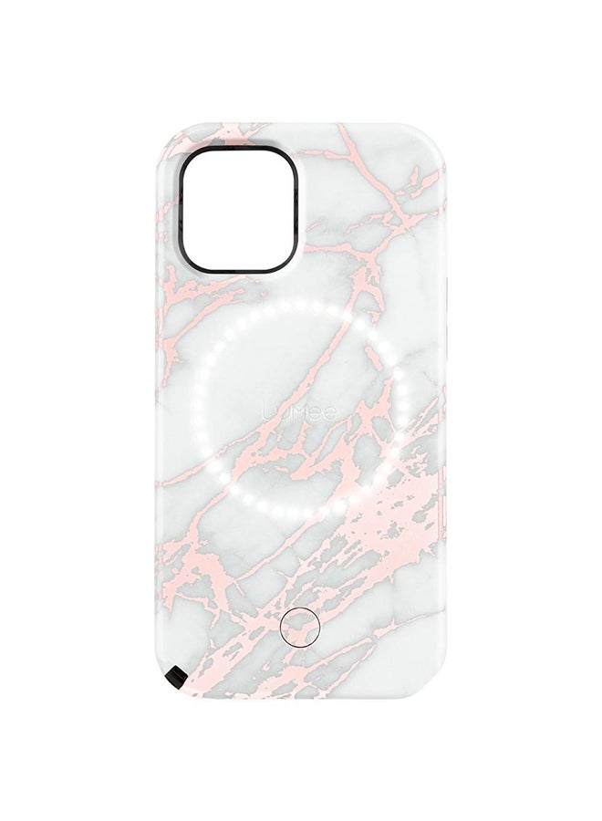 Halo Selfie Case For Apple iPhone 12 Pro Max White Marble