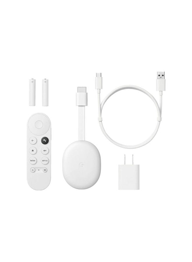 Chromecast with Google TV - 4K with remote Streaming device White