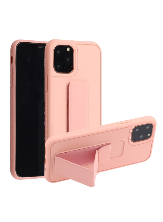 Shockproof PC TPU Protective Case With Wristband Holder For Apple iPhone 12 Pro Max Pink