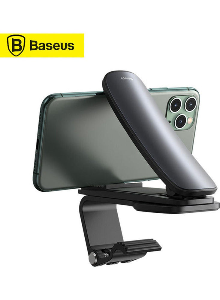 Dashboard Car Phone Clip Holder Dash Mount Clamp Mobile Satnav GPS Cradle Compatible with iPhone 13/12 /11 Pro Max XS XR 8 7 SE Samsung S20 S10 A71 A21s Huawei P40 P30 Nokia OnePlus Black