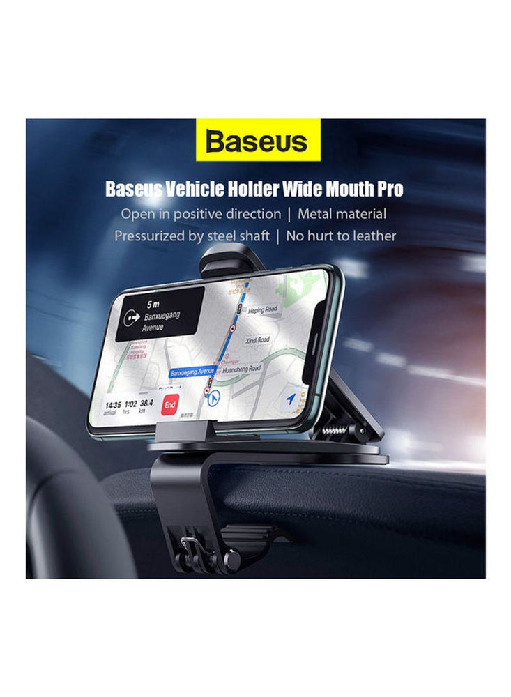 Dashboard Car Phone Clip Holder Dash Mount Clamp Mobile Satnav GPS Cradle Compatible with iPhone 13/12 /11 Pro Max XS XR 8 7 SE Samsung S20 S10 A71 A21s Huawei P40 P30 Nokia OnePlus Black