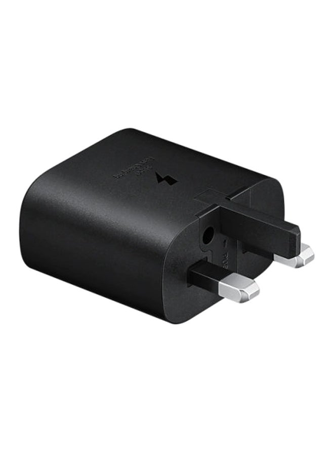 25W Travel Adapter (Super Fast Charging without USB Cable) Black