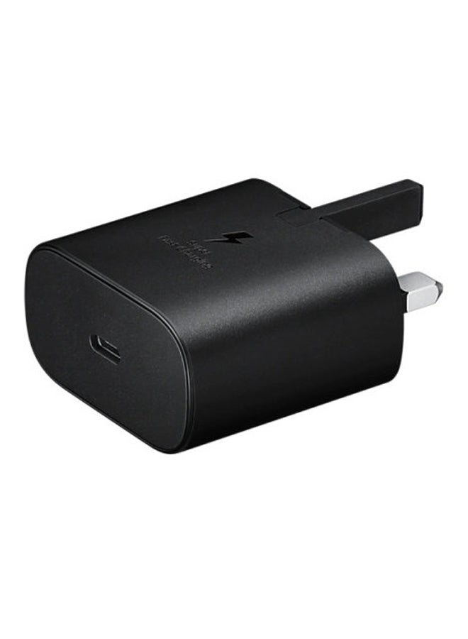 25W Travel Adapter (Super Fast Charging without USB Cable) Black