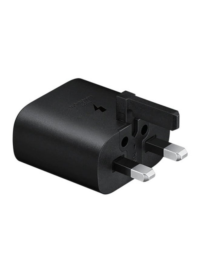 25W Travel Adapter (Super Fast Charging without USB Cable) Black